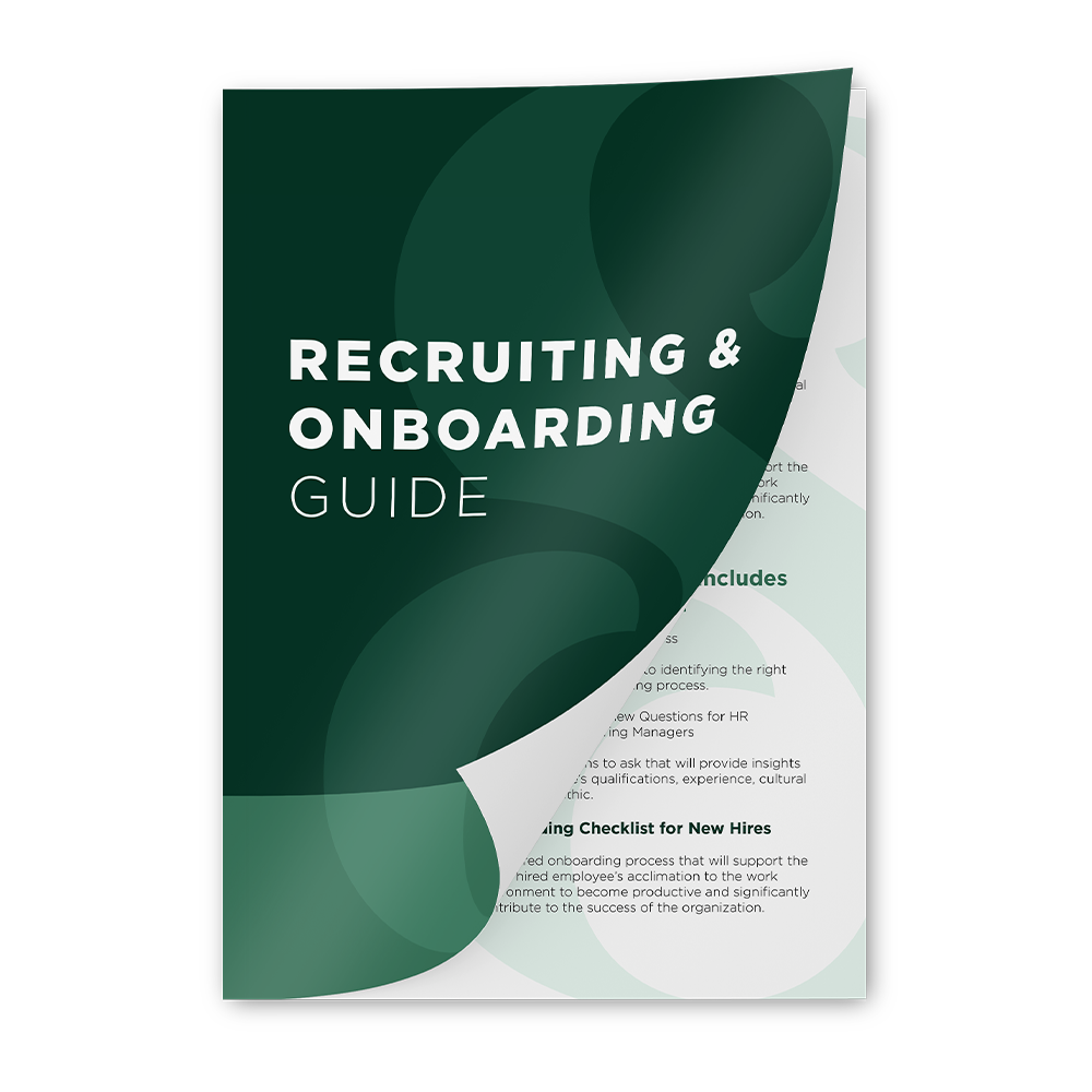 Recruiting & Onboarding Guide booklet